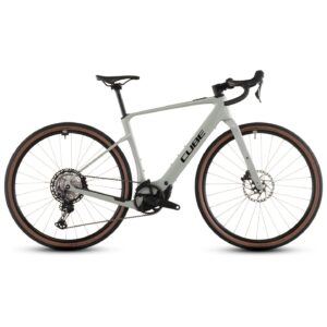 CUBE Bicicleta Eléctrica Gravel Carbono - NUROAD HYBRID C:62 Race 400X - 2026 - reedbeige / black