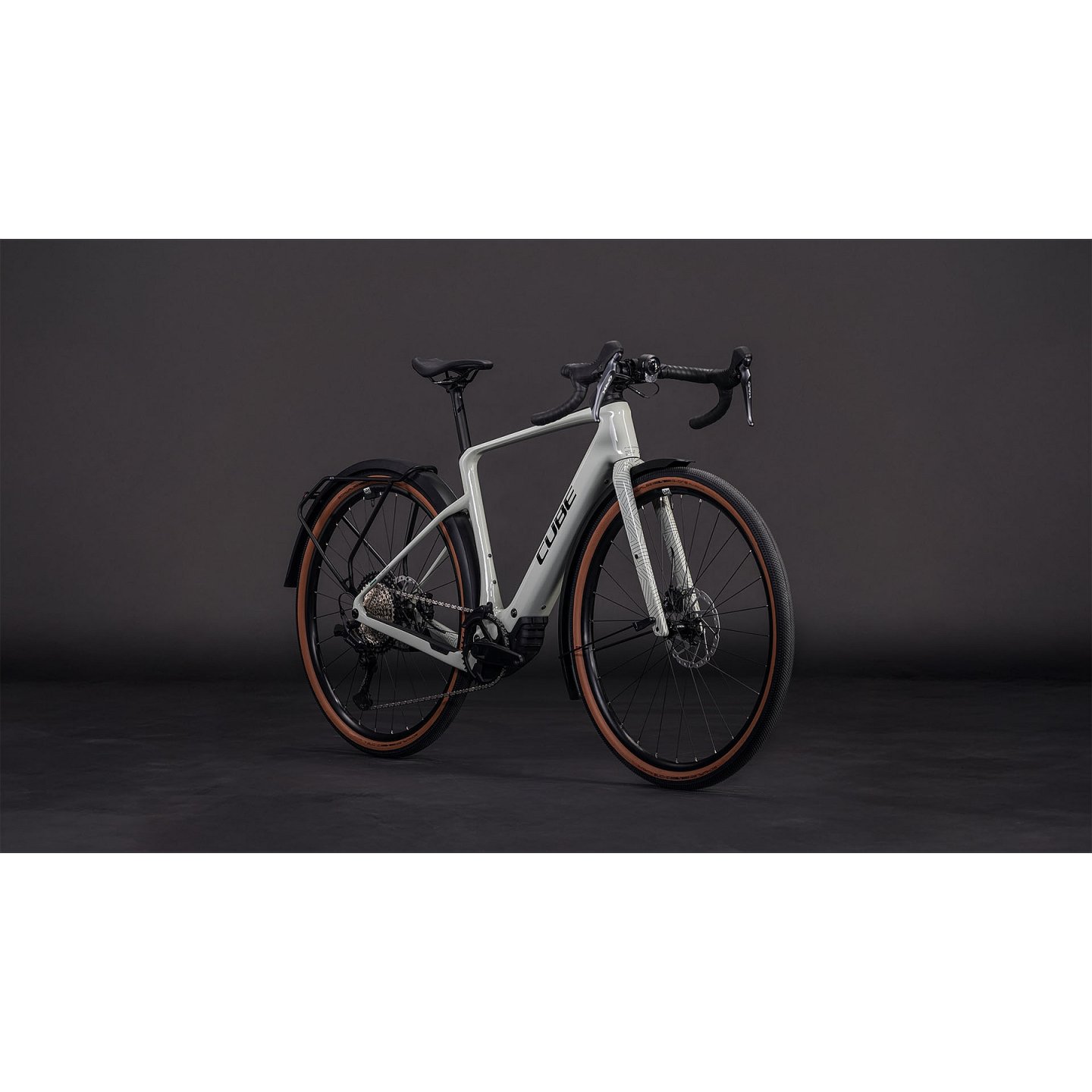 CUBE Bicicleta Eléctrica Gravel Carbono - NUROAD HYBRID C:62 Race 400X FE - 2026 - reedbeige / black - Imagen 3