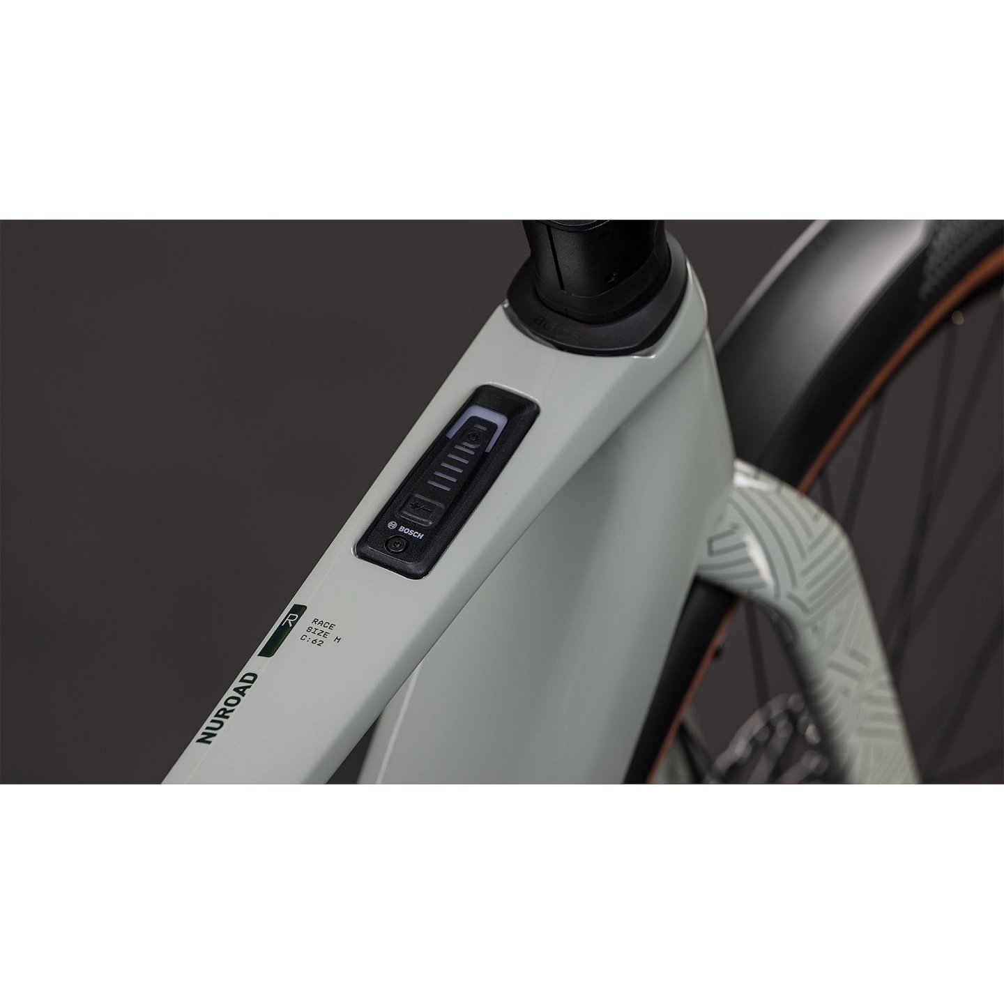 CUBE Bicicleta Eléctrica Gravel Carbono - NUROAD HYBRID C:62 Race 400X FE - 2026 - reedbeige / black - Imagen 4