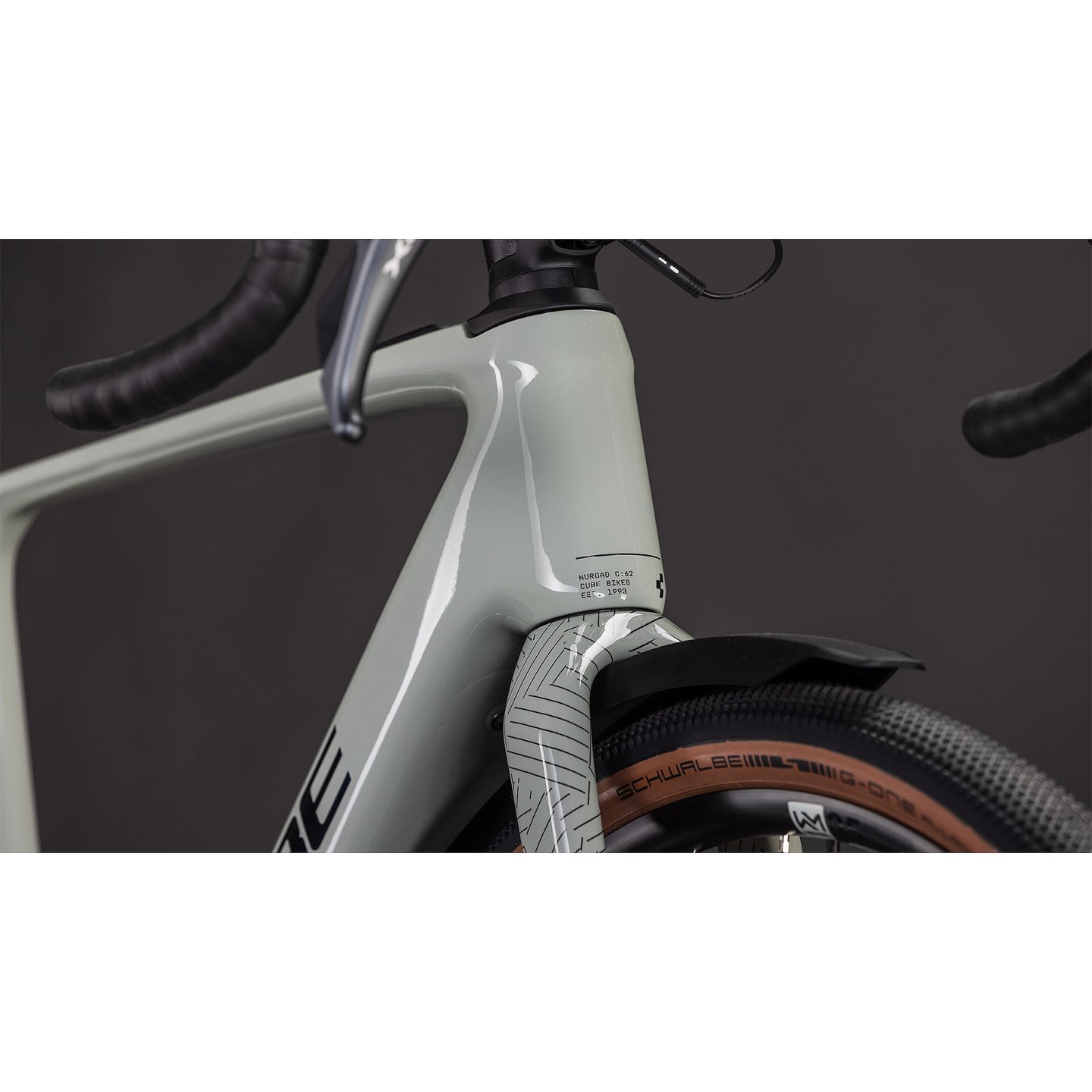 CUBE Bicicleta Eléctrica Gravel Carbono - NUROAD HYBRID C:62 Race 400X FE - 2026 - reedbeige / black - Imagen 8