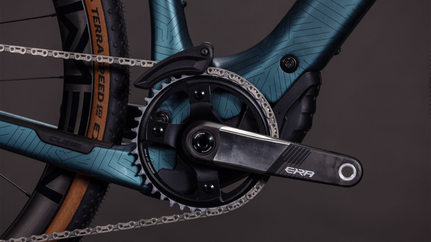 CUBE Bicicleta Eléctrica Gravel Carbono - NUROAD HYBRID C:62 SLT 400X - 2026 - royalgreen / crisscross - Imagen 6